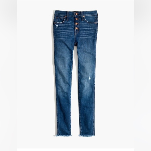 Madewell 10" High-Rise Skinny Jeans in Hanna Wash Size 25 - Picture 11 of 11